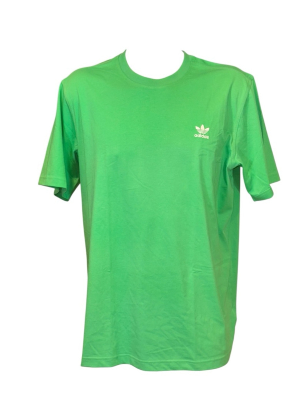 Men's Adidas Green & White Trefoil Short Sleeve Tee Shirt XLarge